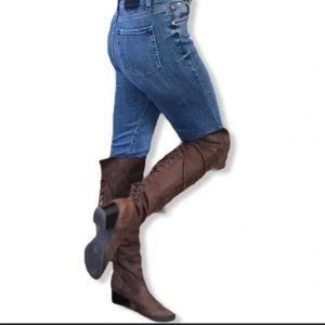 White Mountain Brown Over the Knee Boots